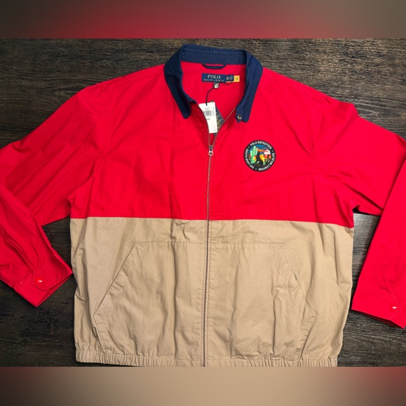 Polo Ralph Lauren Other - Polo by Ralph Lauren “Polo Expedition” Red and Tan Men's Jacket